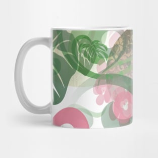 Pink And Green Vines Mug